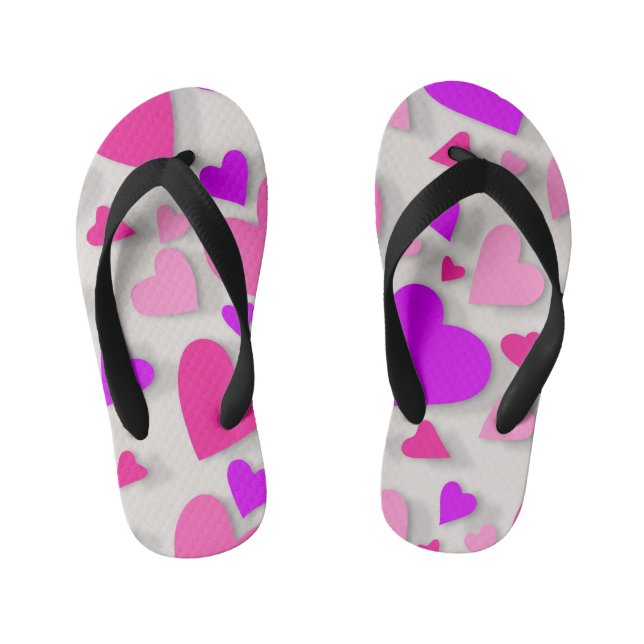 Papierherz 3 kinderbadesandalen (Fußbett)