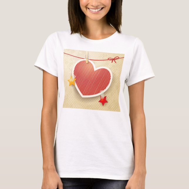 Papierherz T-Shirt (Vorderseite)