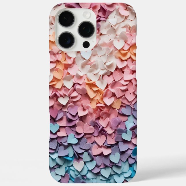 Papierherzen Case-Mate iPhone Hülle (Rückseite)