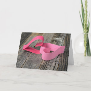 Papierherzen für Hochzeitstag Karte