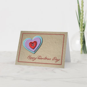 Papierherzen Valentinstag Feiertagskarte