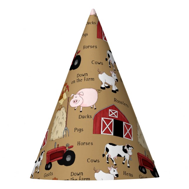 Papierhüte für Bauernland Partyhütchen (Vorderseite)