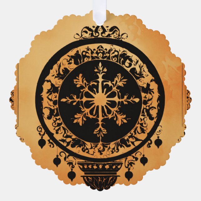 PAPIERKARTE ORNAMENT KARTE (Vorderseite)