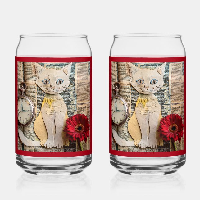 Papierkatze-Sodaglas Dosenglas (Vorderseite)