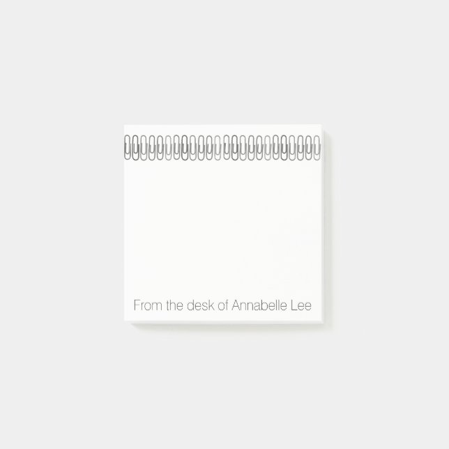 Papierklammern Post-it Klebezettel (Vorderseite)