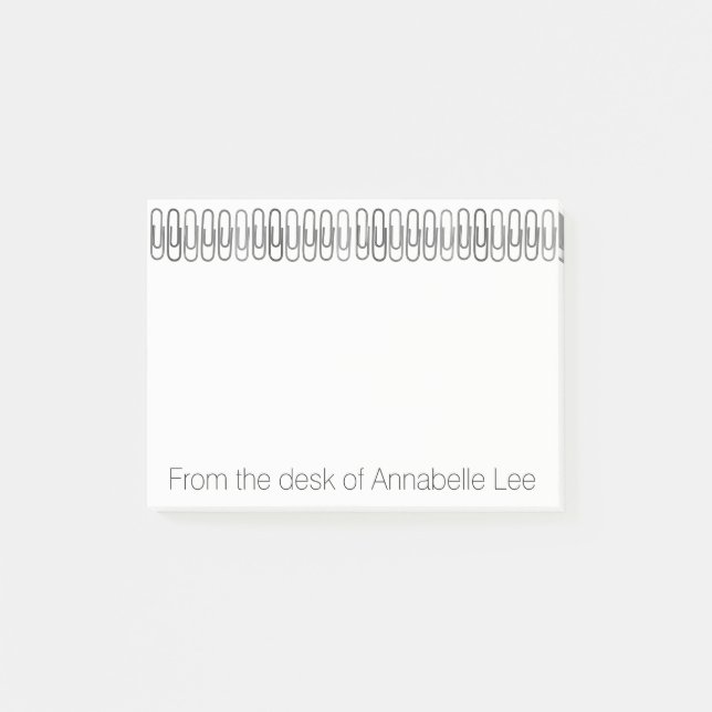 Papierklammern Post-it Klebezettel (Vorderseite)