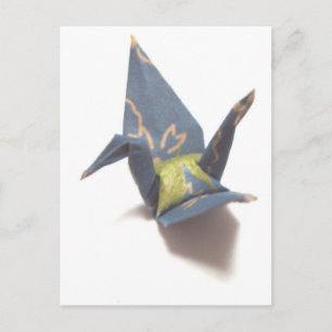 Papierkran Postkarte