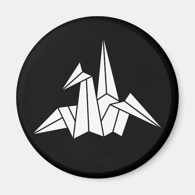 Papierkranich Magnet (Vorne)