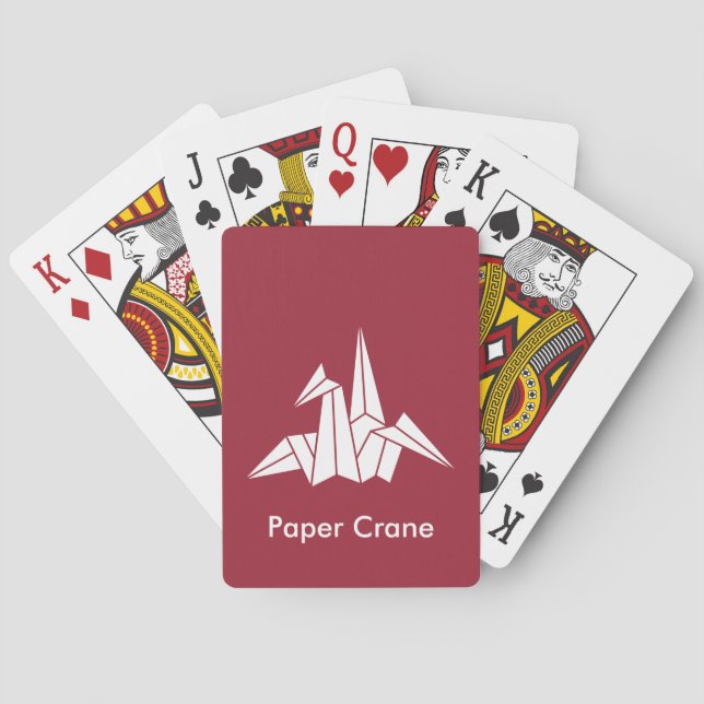 Papierkranich Spielkarten (Rückseite)