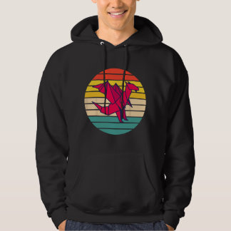 Papierkunst-Drache Origami Hoodie