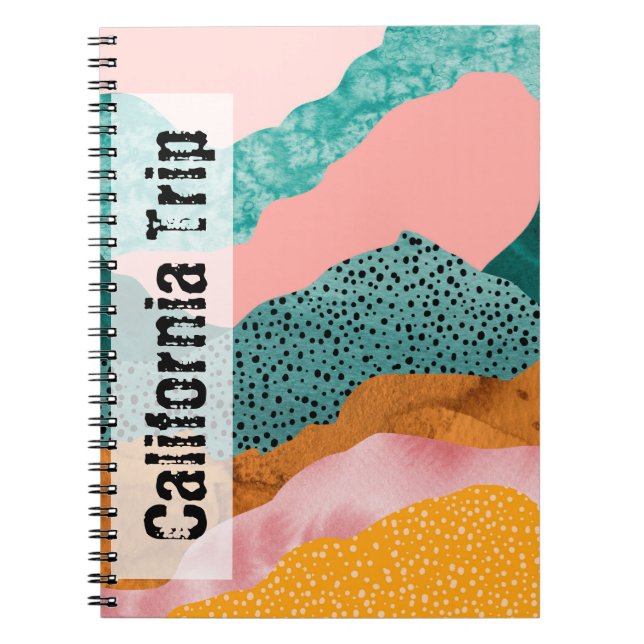 Papierlandschaft, gerippt, gerissene Kanten, Grünt Notizblock (Vorderseite)