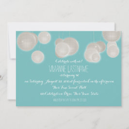 Papierlaternen zum Geburtstag Einladung