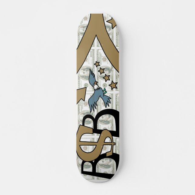 Papiermaschine/Brown/Grau Skateboard (Vorne)