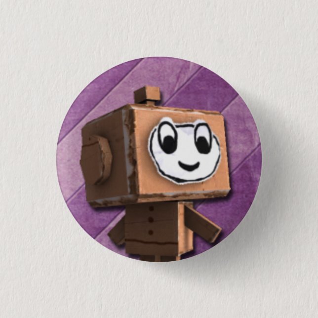 Papiermonster-Rock-and-Rollknopf Button (Vorderseite)
