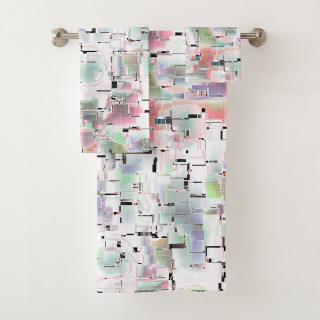 Papiermosaik in undurchsichtigen Farben und mit kl Badhandtuch Set (Insitu)