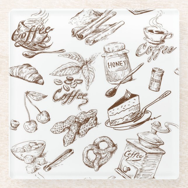 Papiermuster Glasuntersetzer (Vorderseite)