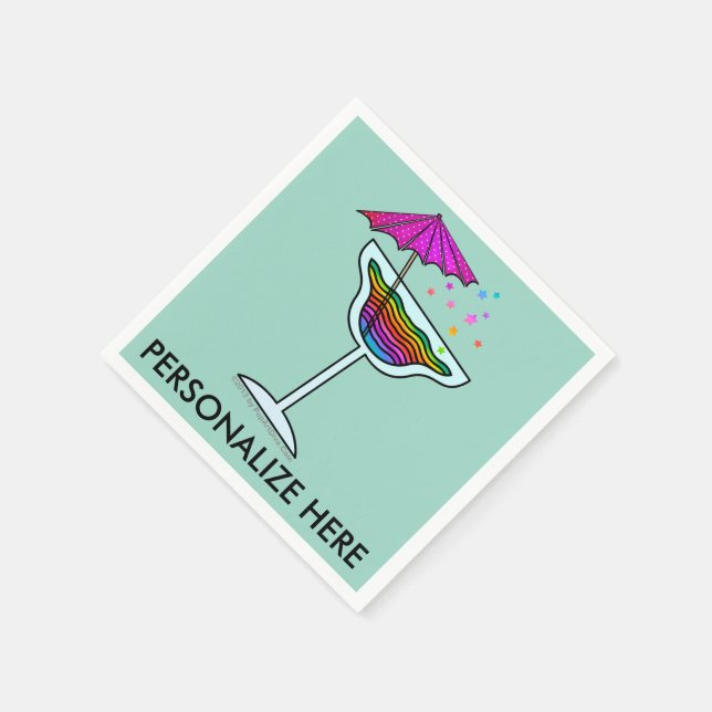 PAPIERNAPKINS - DESIGN MARGARITA SERVIETTE (Ecke)