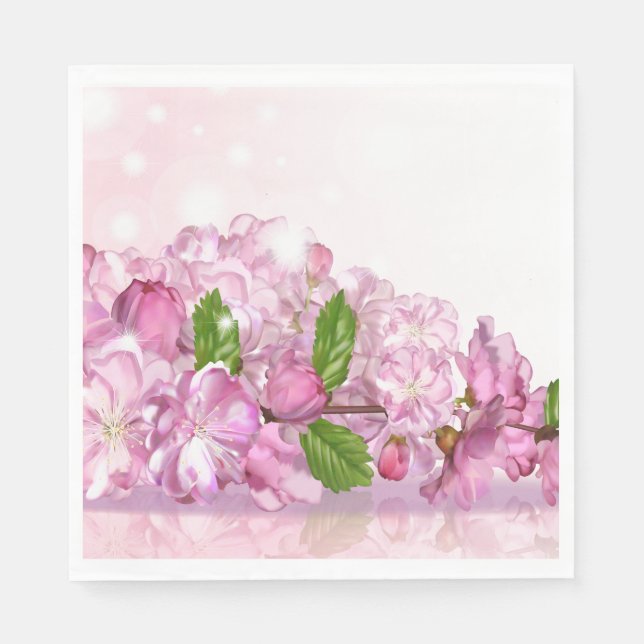 PapierNapkins-Kirschblüten Serviette (Vorderseite)