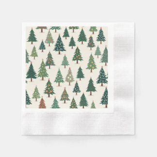 Papiernepkin, das auf verschiedenen Tabellen verwe Serviette