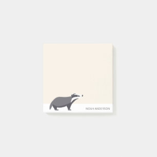 Papierpapier für Badger-Waldtiere Post-it Klebezettel