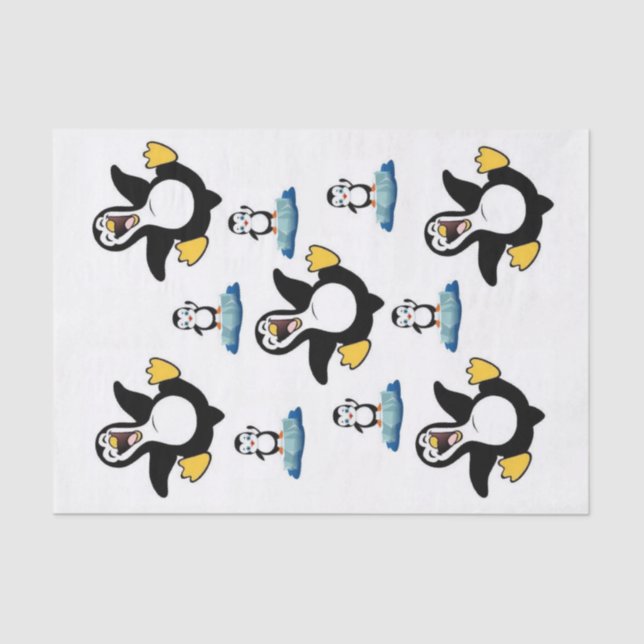 Papierpinguin Seidenpapier (Vorderseite)