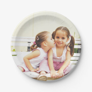 Papierplatte aus personalisiertem Foto. Mach dein Pappteller