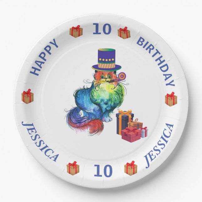 Papierplatte aus Personalisiertem Party Pappteller (Vorderseite)