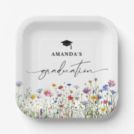 Papierplatte der farbenfrohen Studierungspartei Pappteller