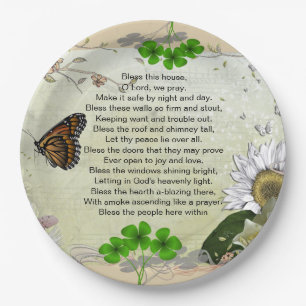 Papierplatte des irischen Hauses Pappteller