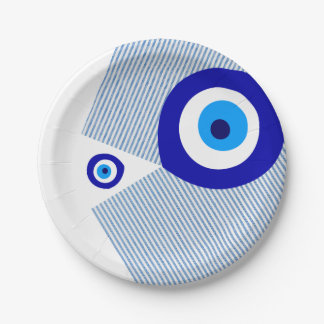 Papierplatte "Evil Eye" Pappteller