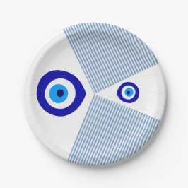 Papierplatte "Evil Eye" Pappteller