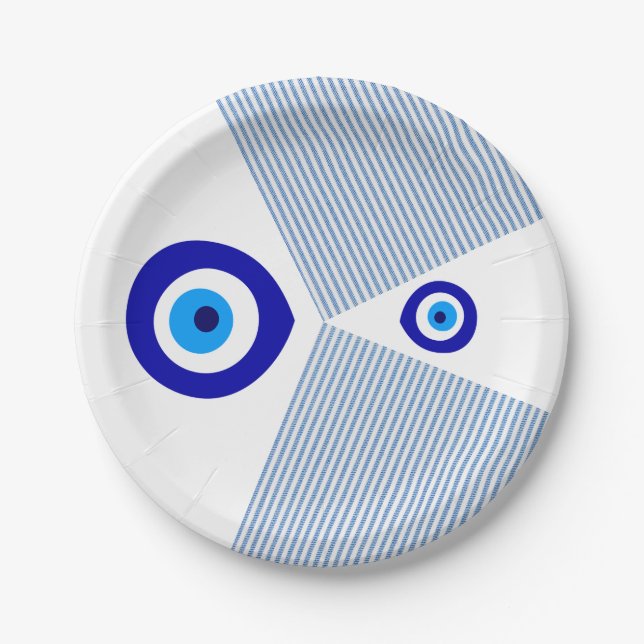 Papierplatte "Evil Eye" Pappteller (Vorderseite)