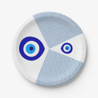 Papierplatte "Evil Eye" Pappteller