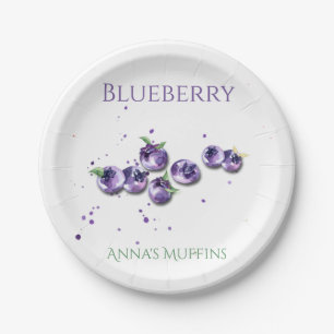 Papierplatte für Blueberries Pappteller