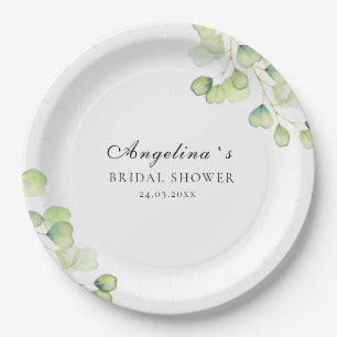 Papierplatte für ein Brautparty. Pappteller