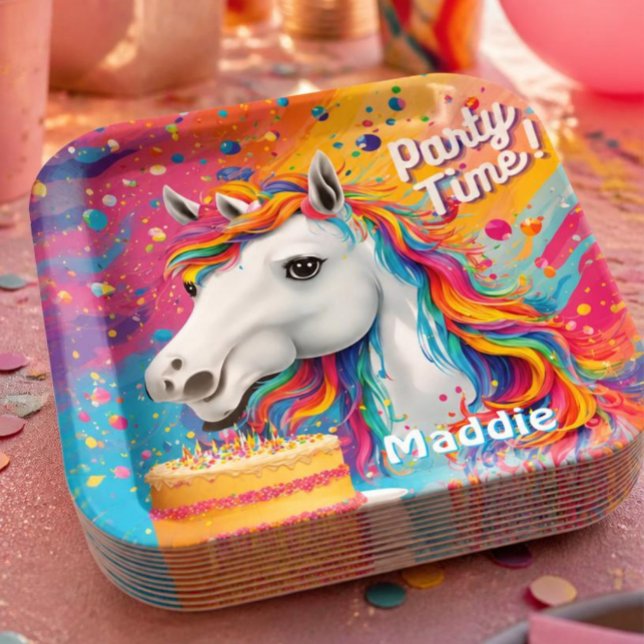 Papierplatte für Einhorn-Party Pappteller (Von Creator hochgeladen)