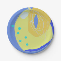 Papierplatte mit ausdrucksstarken Rundformen