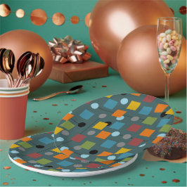 Papierplatte - Moderne Mitte des 1.3. Nahtlos Pappteller