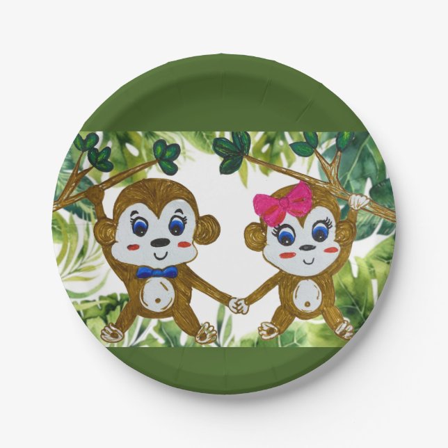 Papierplatte Pappteller (Vorderseite)