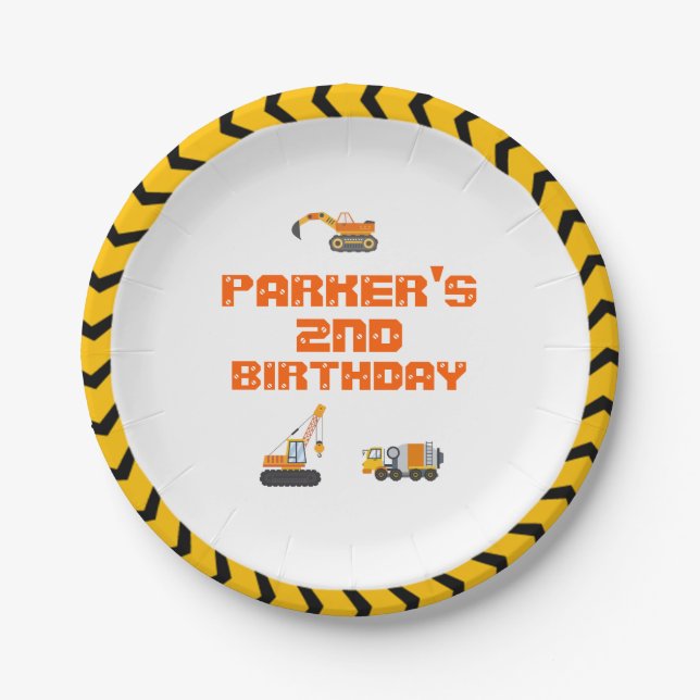 Papierplatte Pappteller (Vorderseite)