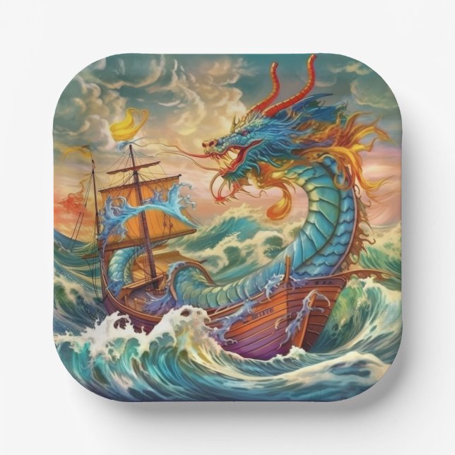 Papierplatte Pappteller (Vorderseite)