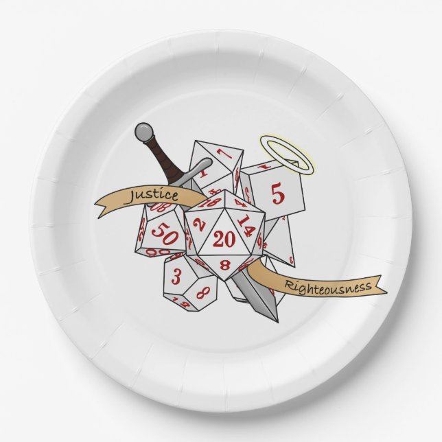 Papierplatte Pappteller (Vorderseite)