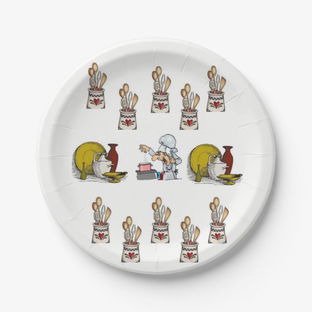 Papierplatte Pappteller (Vorderseite)