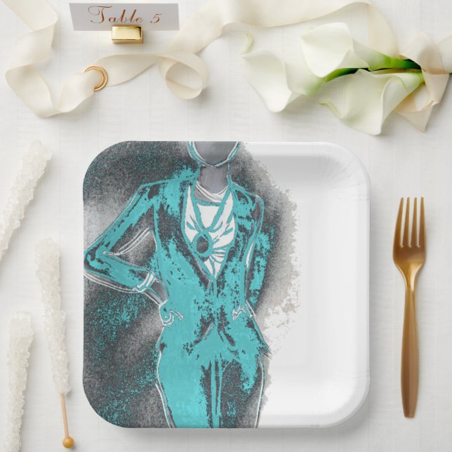 Papierplatte Pappteller (Hochzeit)