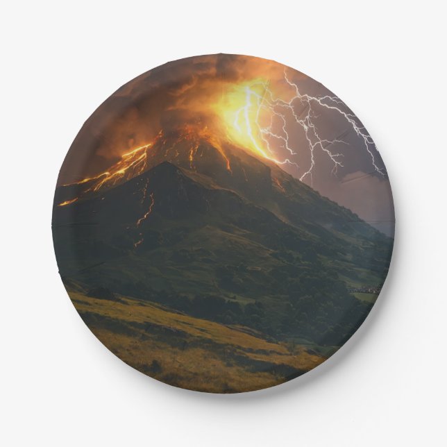 Papierplatte Pappteller (Vorderseite)