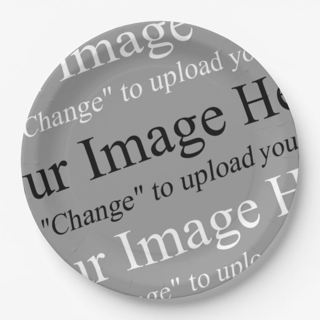 Papierplatte Pappteller (Vorderseite)