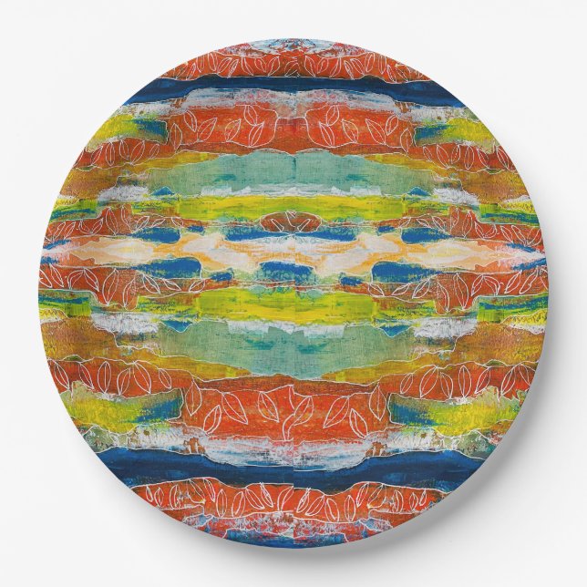 Papierplatte Pappteller (Vorderseite)