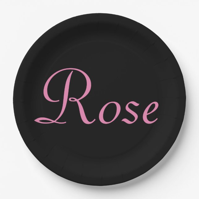 Papierplatte Pappteller (Vorderseite)