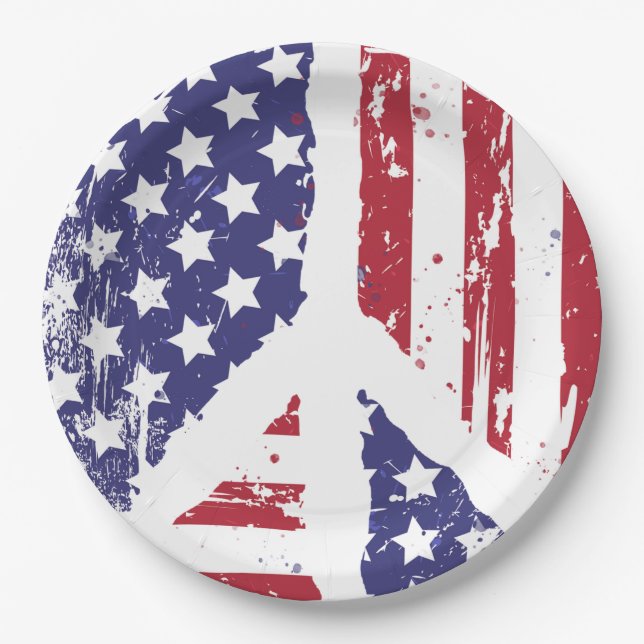 Papierplatte Pappteller (Vorderseite)