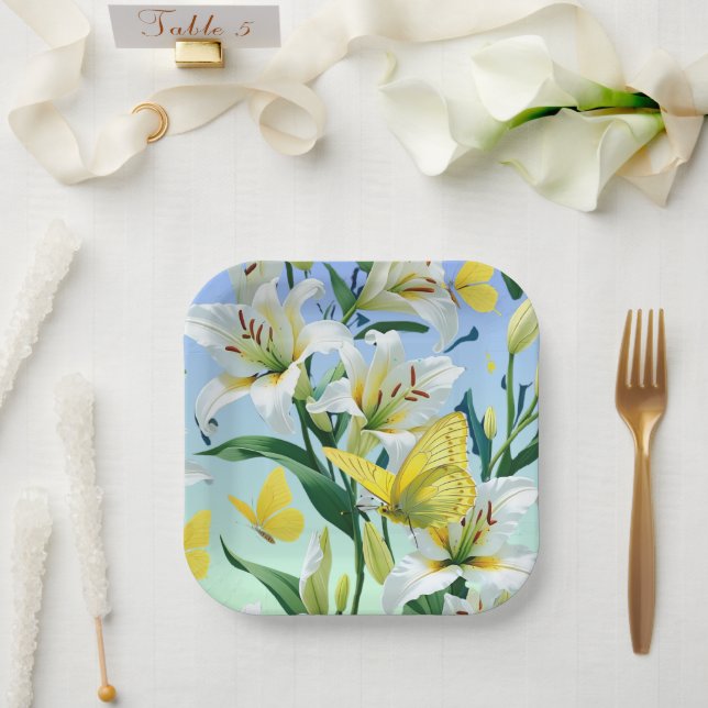 Papierplatte Pappteller (Hochzeit)